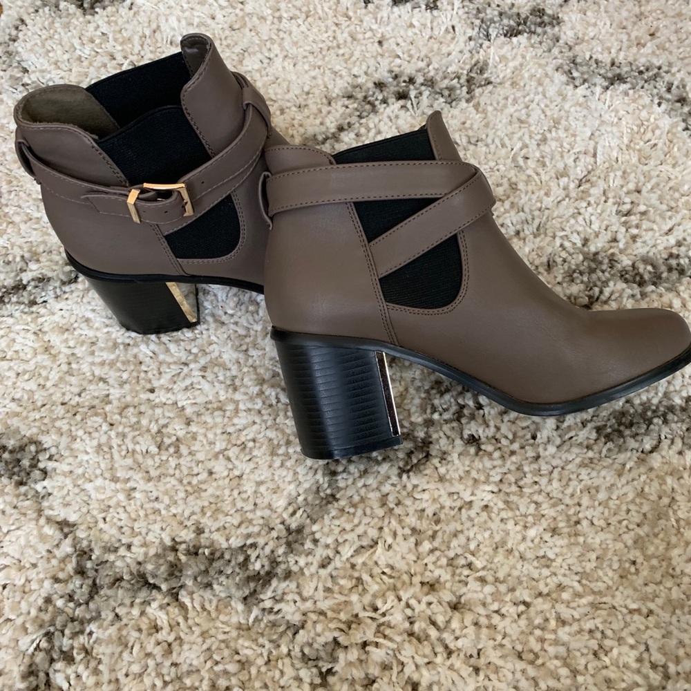 Taupe Forever 21 Ankle Booties - Like New!